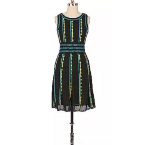 Anthro LAUREATE LANE Fields Dress Sweater Crochet - Picture 2 of 8